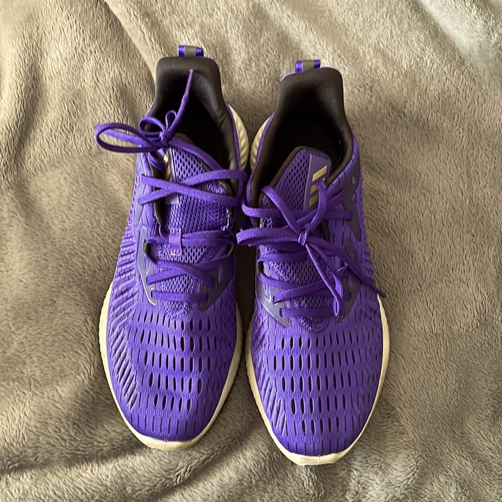 Purple boost shoes